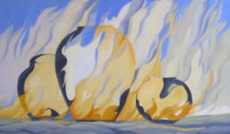 The Flare-up, oil/canvas  36"x60"